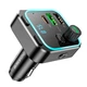 FM-трансмітер модулятор BOROFONE BC53 Audio Reciver PD20W+QC3.0 2USB/Type-C car BTV5.0 38W FM transmitter швидке автомобильне зарядне для телефону з підствіткою Чорний - изображение 1