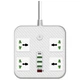Сітковий фільтр живлення Voltronic TВ-Т90, 4роз, 3*USB White (ТВ-Т90-White) - зображення 1