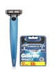 Бритва Bolin Webb R1-S Ferrara Mach3 Razor Blue в подарочной коробке 1 станок 13 картриджей - изображение 1
