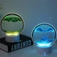 Настольная LED лампа ночник RGB песочные часы Картина подвижный песок USB светильник UKC 3D Sandscape - изображение 5