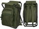 Крісло-рюкзак складне Mil-Tec 20Л Олива ANSITZRUCKSACK M.HOCKER OLIV (14059001-20) - зображення 2