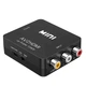 Композитный конвертер AV2HDMI RCA HDTV 1080P переходник адаптер TV-преобразователь, черный (78256026) - изображение 4