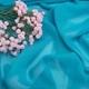 Тканина шифон Мульті 70 гр/м2 150 см напівпрозора, легка, повітряна для суконь, блузок та аксесуарів т/бірюза м.п. - зображення 3
