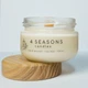 Ароматична свічка 4 Seasons Candles Banana Nut Bread 100 мл деревʼяний гніт 20год - зображення 3