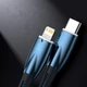 Кабель Baseus Glimmer Series 1 m USB-Type-C 100W CADH000403 блакитний - зображення 2