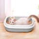 Туалет лоток для кошек с лопаткой Taotaopets 225501 46*38*13 см Gray - изображение 2