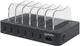 6-portowa uniwersalna ładowarka Manhattan 50W USB Charging Station Czarna (766623102186) - obraz 1