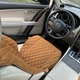 Накидки на сидіння з АЛЬКАНТАРИ Lux Великий ромб Коричневий з подвійним коричневим рядком Преміум+ Повний комплект - изображение 3