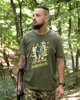 Футболка Pentagon Ageron «Spartan Warrior» Olive Green XL - зображення 5