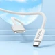Кабель MagSafe 3 на Type-C для заряджання MacBook HOCO Stone magnetic charging cable (140W, 2m, магнітний). White - зображення 7