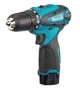 Акумуляторний шуруповерт 12V з набором Makita DF330DWE, набір біт та запасний акумулятор - зображення 3