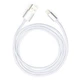 Дата кабель USB 2.0 AM to Lightning 1m nylon silver Vinga (VCPDCLNB1S) - зображення 5