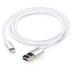 Дата кабель USB 2.0 AM to Lightning 1m nylon silver Vinga (VCPDCLNB1S) - зображення 6
