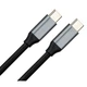 Дата кабель USB-C to USB-C 1.5m USB3.2 Gen2 100W 10GBps Nylon Vinga (VCPDCU3215) - изображение 2