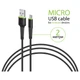 Дата кабель USB 2.0 AM to Micro 5P 2.0m CBFLEXM2 black Intaleo (1283126521430) - изображение 3