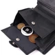 Солидный мужской бумажник из натуральной кожи ST Leather Wallet 22467 Черный - изображение 7