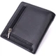 Кошелек ST Leather из натуральной кожи черного цвета с монетницей и магнитной застежкой (bg194fash74) - изображение 6