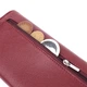 Кошелек для женщин из натуральной кожи с геометрическим клапаном ST Leather Wallet 22547 Бордовый - изображение 5