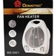 Тепловентилятор - дуйка DOMOTEC MS-5901 білий - изображение 3