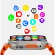 Розумний Наручний Смарт Годинник Remax WATCH8 Ultra 1.85" |BT Call, Track, HeartRate, IP68| Чорний - зображення 14
