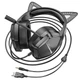 Игровые Наушники с Микрофоном LED Подсветка Borofone BO106 Котячие Ушки Геймерская Гарнитура Phantom Cat - изображение 5
