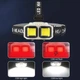 Фонарь налобный HX-816-2COB (white+red), Waterproof, 1x18650, ЗУ Type-C, Box - изображение 7