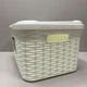 Корзина для зберігання з кришкою 27 л Ucsan Plastik M-068 біла - изображение 2
