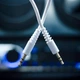Кабель Xqisit Audio Cable 3.5 mm to 3.5 mm White (4029948026954) - зображення 3