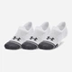 Набір чоловічих шкарпеток коротких Under Armour Performance Tech 3pk ULT 1379502-100 M 3 пари Білий (196883994045) - зображення 1
