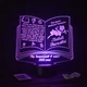 Светильник 3D, LED ночник учителю, подарок от учеников на выпускной (16 цветов свечения) под заказ (НЧ0029-2) - изображение 3