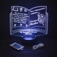 Именной светильник 3D, LED ночник учителю, подарок на выпускной (16 цветов свечения) под заказ (НЧ0032-1) - изображение 2