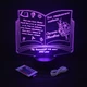 Именной светильник 3D, LED ночник учителю, подарок на выпускной (16 цветов свечения) под заказ (НЧ0032-1) - изображение 3