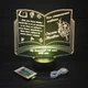 Именной светильник 3D, LED ночник учителю, подарок на выпускной (16 цветов свечения) под заказ (НЧ0032-1) - изображение 4