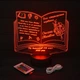 Именной светильник 3D, LED ночник учителю, подарок на выпускной (16 цветов свечения) под заказ (НЧ0032-1) - изображение 6