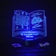 Именной 3D, LED светильник учителю, подарок от учеников на выпускной (16 цветов свечения) под заказ (НЧ0037) - изображение 3