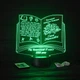 Именной 3D, LED светильник учителю, подарок от учеников на выпускной (16 цветов свечения) под заказ (НЧ0037) - изображение 5
