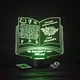 Именной 3D LED ночник учителю, подарок от учеников на выпускной (16 цветов свечения) под заказ (НЧ0038) - изображение 7