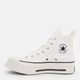 Женские кеды высокие Converse Chuck 70 De Luxe Squared Hi A06436C-286 37.5 (5US) 24 см Белые (194434654011) - изображение 3