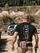 Футболка хлопковая длинная мужская Dobermans Aggressive One Man Army TS307ABK M Черная - изображение 4