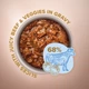 Консервированный корм Club 4 Paws Plus Selection - влажный корм с говядиной и овощами в соусе для взрослых собак малых пород 85 г (B5530701) - изображение 2