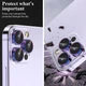 Защитное стекло Epik Metal Classic на камеру (в упак.) для Apple iPhone 14 Pro (6.1") / 14 Pro Max (6.7") Сиреневый / Rainbow - изображение 6