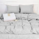 Простынь на резинке MirSon Лен Linen Beatrice 200x220 см (2200008248109) - изображение 5