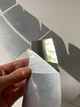 Зеркальная наклейка на стену перо "Feather М" - акриловая панель для декора интерьера, 73*18 см, серебро (710016) - изображение 5