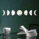 Зеркальная наклейка на стену в виде луны "Moon" - акриловая панель для декора интерьера, самоклеящаяся 7 шт (710020) - изображение 2