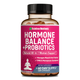 Премиальная добавка помогает регулировать гормоны и женский цикл Rainbow Nutrients Hormone Balance + Probiotics for Women 120 капсул - изображение 1