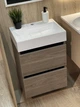 Тумба Palma-2 500 з умивальником Vitold 500, горіх - зображення 2