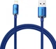 Кабель Crystal Shine Series от Baseus, Lightning 2.4A, 1.2 м, синий (модель CAJY000001) - изображение 2