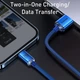 Кабель Crystal Shine Series от Baseus, Lightning 2.4A, 1.2 м, синий (модель CAJY000001) - изображение 4