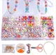Великий Дитячий DIY набір для творчості та рукоділля Urbankit Beads Set 700+ Намистини, бісер, ведмедики, серця, кристали з аксесуарами для виготовлення браслетів, прикрас (MUSH4V) - зображення 1