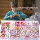 Великий Дитячий DIY набір для творчості та рукоділля Urbankit Beads Set 700+ Намистини, бісер, ведмедики, серця, кристали з аксесуарами для виготовлення браслетів, прикрас (MUSH4V) - зображення 8